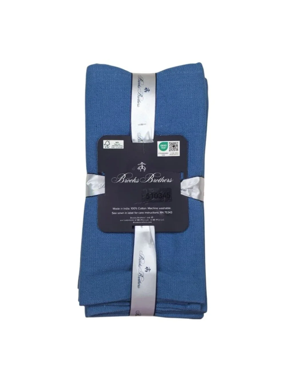 Brooks Brothers Oblong Tablecloth & Napkins Set 60